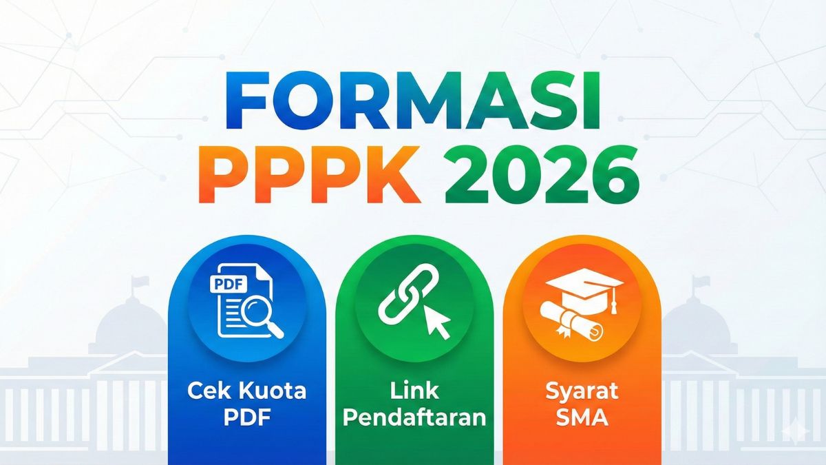 Formasi PPPK 2026 Resmi Dibuka: Cek Kuota PDF, Syarat SMA dan Link Pendaftaran