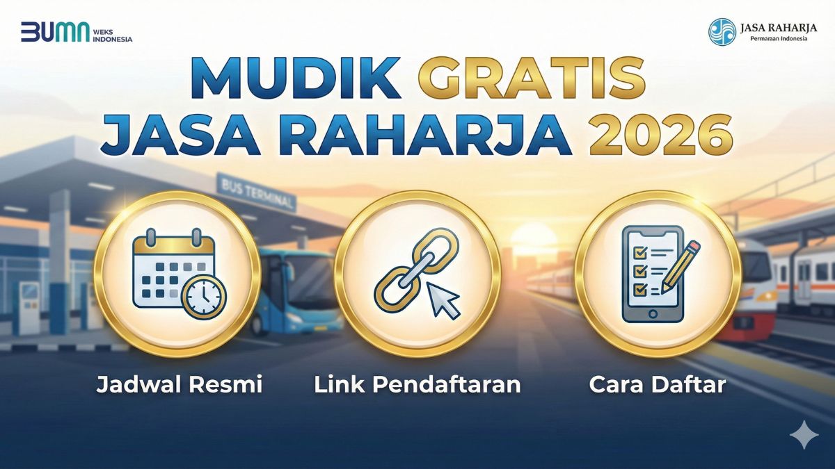 Link Pendaftaran Mudik Gratis Jasa Raharja 2026 dan Jadwal War Tiket Hari Ini